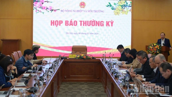 Họp báo thường kỳ Bộ Nông nghiệp và Môi trường chiều 6/1.