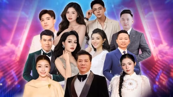 Dàn ca sĩ tham dự Chương trình nghệ thuật đặc biệt “Biển Việt Nam - Hành trình không gian xanh”. (Ảnh: Ban tổ chức cung cấp)
