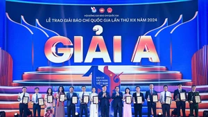 Báo Nhân Dân đoạt 1 giải A, 3 giải B, 3 giải C Giải Báo chí Quốc gia lần thứ XIX. (Ảnh: THÀNH ĐẠT)