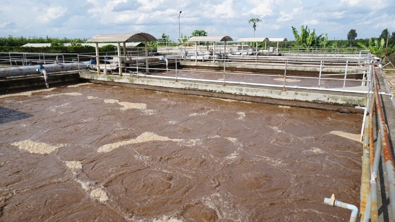 Khu vực xử lý nước thải tại Công ty cổ phần Khu công nghiệp Tân Bình.