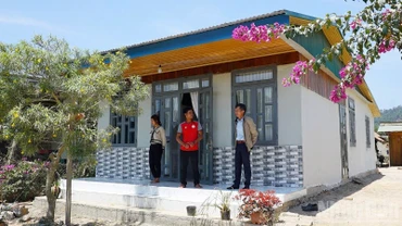 Căn nhà mới của gia đình người đồng bào dân tộc thiểu số tại Lâm Đồng được hỗ trợ xây dựng.