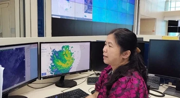 Bà Nguyễn Thanh Bình, dự báo viên chính Phòng Dự báo số trị viễn thám (Trung tâm Dự báo khí tượng thủy văn quốc gia).