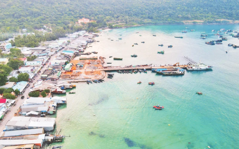 Một góc xã Thổ Châu, thành phố Phú Quốc, tỉnh Kiên Giang.