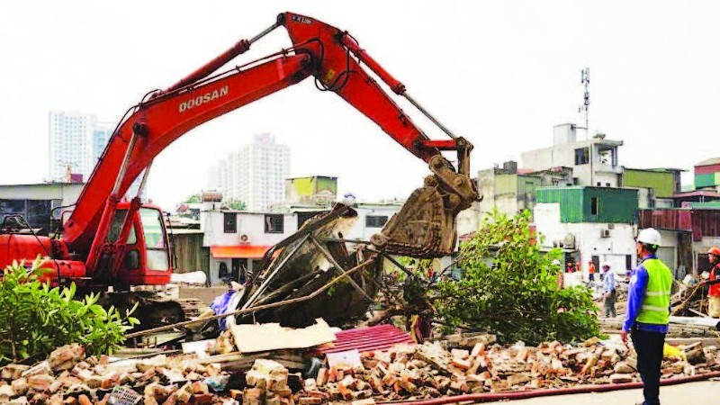 Giải phóng mặt bằng đường vành đai 2,5.
