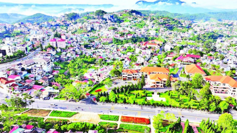 Khu vực trung tâm tỉnh Lâm Đồng.