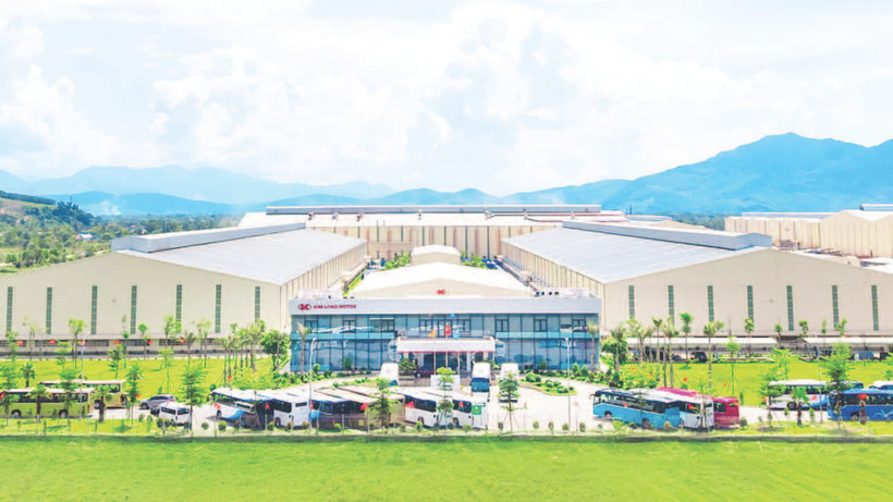 Nhà máy Sản xuất và Chế tạo động cơ ô-tô Kim Long Motor ở Huế mới được khánh thành.