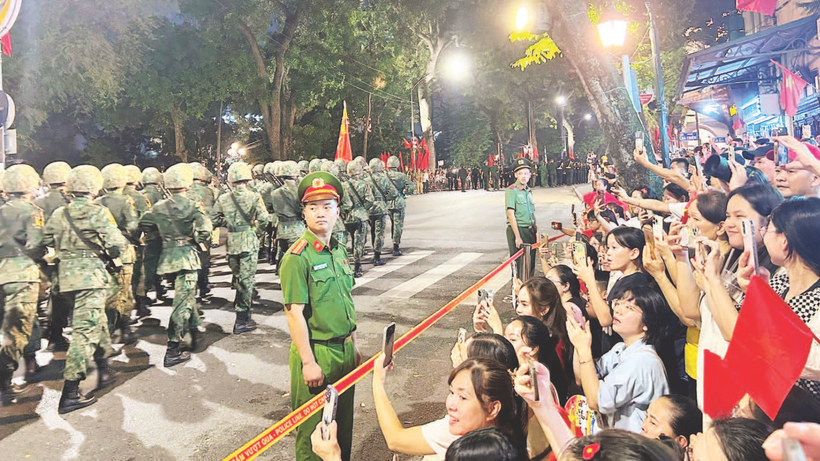 Lực lượng Công an nhân dân bảo vệ sự kiện A80.