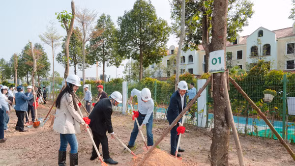  SJ Group đặt mục tiêu trồng mới 10.000 cây xanh và đầu tư phát triển Vườn ươm quy mô lớn tại dự án.