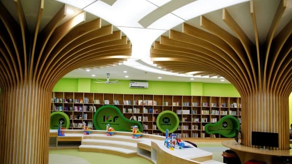 Một góc nhỏ của Thư viện Quốc gia Việt Nam.