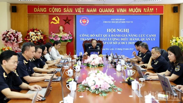 Hội nghị công bố kết quả triển khai thực hiện đánh giá năng lực cạnh tranh và chất lượng điều hành, quản lý cấp cơ sở (CDCI) năm 2025 của Chi cục Hải quan khu vực VI.