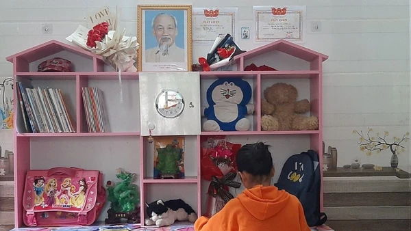 Những góc nhỏ riêng tư trong trường học giúp các em "hạnh phúc" hơn mỗi khi đến trường.