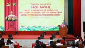Hội nghị tổng kết 10 năm thực hiện Chỉ thị số 05-CT/TW của Tỉnh ủy Lạng Sơn.