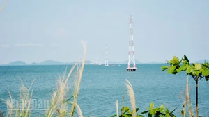 Vùng biển xã Tiên Hải-nơi hai du khách chèo thuyền sup tử vong. 