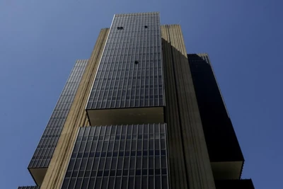 Tòa nhà trụ sở của Ngân hàng Trung ương Brazil tại Brasilia, Brazil. (ẢNH: XIN HUA) 