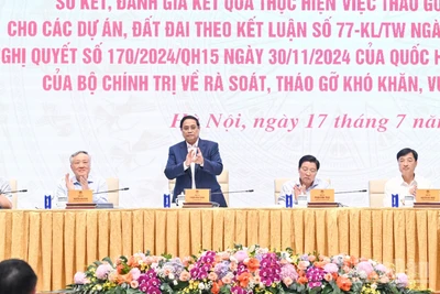 Thủ tướng Chính phủ Phạm Minh Chính dự và chủ trì hội nghị.