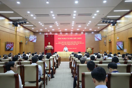 Hội nghị cán bộ chủ chốt giới thiệu nhân sự quy hoạch Ủy viên Trung ương Đảng dự khuyết khóa XIV.