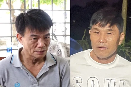  2 "siêu trộm" Trần Văn Điệp và Đặng Văn Ngọc (Ảnh: Công an Quảng Bình)