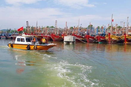 Việc thành lập lực lượng Kiểm ngư là nhiệm vụ cần thiết để chống khai thác IUU. (Trong ảnh: Bộ đội Biên phòng Quảng Bình tuần tra kiểm tra tàu thuyền của ngư dân)