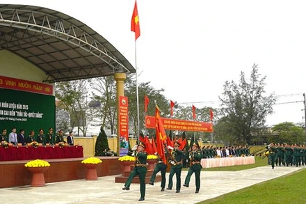 Lực lượng vũ trang tỉnh Quảng Bình ra quân huấn luyện năm 2025.
