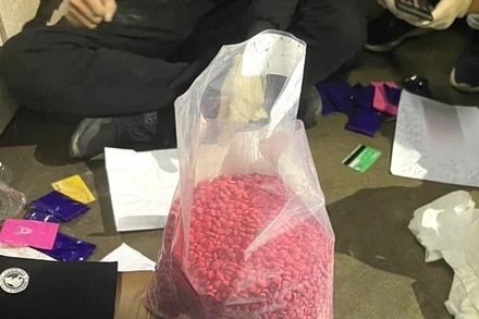 Tang vật với hơn 16 nghìn viên ma túy tổng hợp mà Công an huyện Quảng Ninh (Quảng Bình) thu giữ.