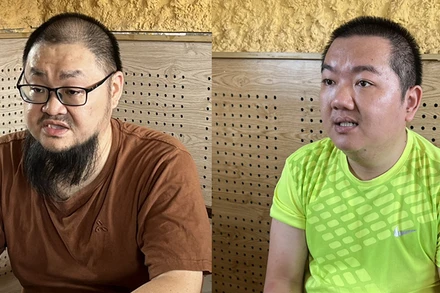 2 đối tượng mang quốc tịch Malaysia cầm đầu đường dây lừa đảo. (Ảnh: Công an Quảng Bình)