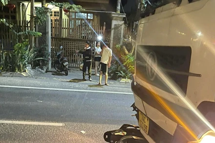 Hiện trường vụ tai nạn làm 3 người chết tại Quảng Bình.