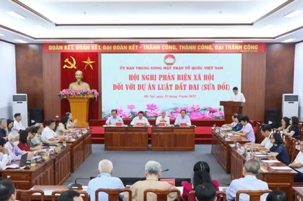 Hội nghị phản biện xã hội đối với dự thảo Luật Đất đai (sửa đổi).