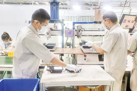 Hoạt động sản xuất tại Công ty CP Bóng đèn, phích nước Rạng Đông.