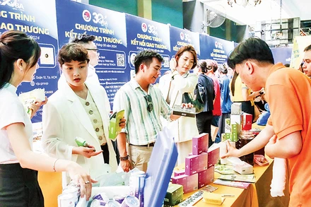 Không gian giới thiệu sản phẩm đặc trưng tỉnh Lâm Đồng tại Thành phố Hồ Chí Minh.