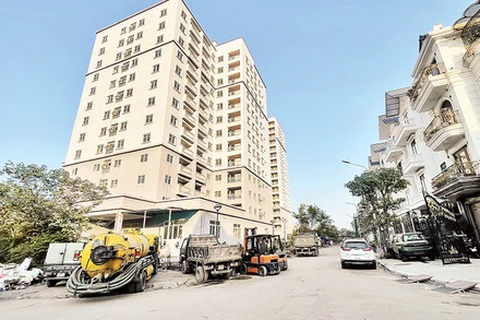 Dự án khu nhà ở tái định cư Đền Lừ III chưa đưa vào sử dụng.