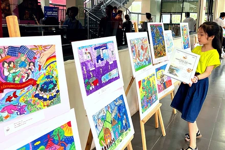 Các tác phẩm đoạt giải Cuộc thi mỹ thuật thiếu nhi toàn quốc “Ngôi nhà mơ ước” năm 2024.