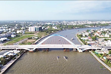 Toàn cảnh cầu Trần Hoàng Na.