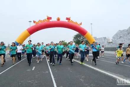 Giải chạy “BIDV Run-Vì cuộc sống xanh” tại Thái Bình thu hút hơn 500 vận động viên tham gia.