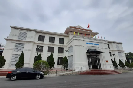 Thư viện tỉnh Thái Bình được đầu tư xây dựng với quy mô bề thế, hiện đại.