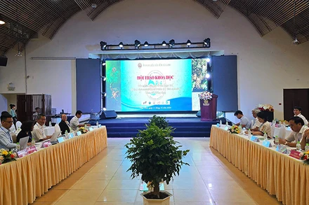 Hội thảo khoa học “Các nghiên cứu mới về Sâm Ngọc Linh - Thành tựu và ứng dụng” thu hút sự tham gia của đông đảo đại biểu.