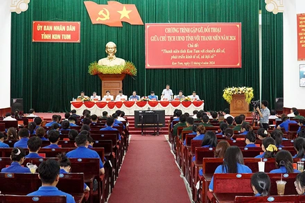 Quang cảnh buổi gặp gỡ, đối thoại.