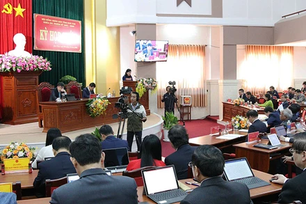 Quang cảnh kỳ họp.