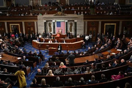 Toàn cảnh một phiên họp Hạ viện Mỹ ở Washington, DC. (Ảnh: AFP/TTXVN)