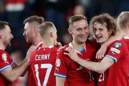 Các cầu thủ của đội tuyển Séc. (Nguồn: Football Daily)