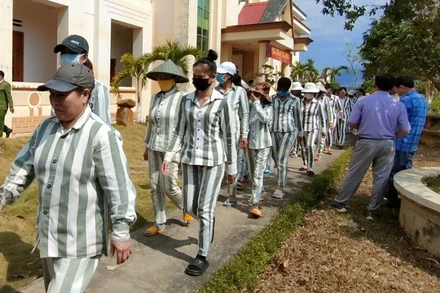 Các phạm nhân của trại giam Gia Trung.