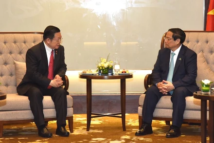 Thủ tướng Chính phủ Phạm Minh Chính tiếp Tổng Thư ký ASEAN Kao Kim Hourn.