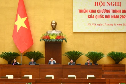 Hội nghị được tổ chức theo hình thức trực tiếp tại phòng họp Diên Hồng kết nối trực tuyến với 62 điểm cầu tại 62 Đoàn đại biểu Quốc hội, Hội đồng nhân dân, Ủy ban nhân dân tại các tỉnh, thành phố trực thuộc Trung ương.