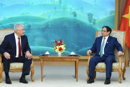 Thủ tướng Phạm Minh Chính tiếp Đại tướng Kolokoltsev Vladimir Alexandrovich, Bộ trưởng Nội vụ Liên bang Nga.