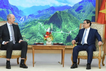 Thủ tướng Phạm Minh Chính tiếp ông Roland Busch, Chủ tịch kiêm Tổng giám đốc Tập đoàn Siemens AG.