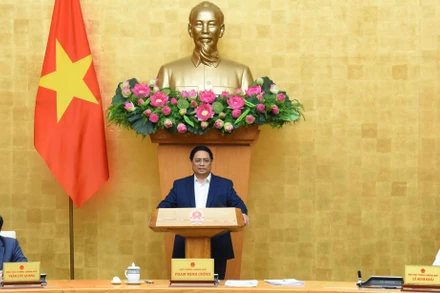 [Ảnh] Thủ tướng Phạm Minh Chính chủ trì phiên họp Chính phủ chuyên đề