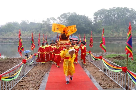 Lễ Cấp thủy tại Lễ hội Đền Xã Tắc năm 2024.