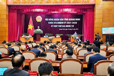 Quang cảnh Kỳ họp thứ 24, Hội đồng Nhân dân tỉnh Quảng Ninh khoá XIV, nhiệm kỳ 2021-2026.