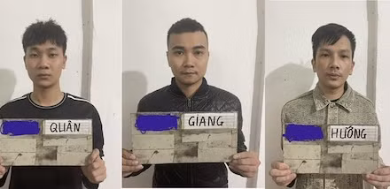 Các đối tượng sử dụng trái phép chất ma túy bị Công an thành phố Móng Cái tạm giữ hình sự.
