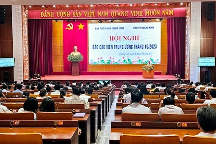 Quang cảnh Hội nghị Báo cáo viên toàn quốc tháng 10 năm 2023.