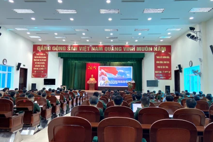 Quang cảnh Hội nghị thông tin, tuyên truyền về biển, đảo và "Quỹ vì biển, đảo Việt Nam" năm 2023.